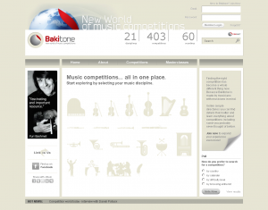 Bakitone website home page screenshot