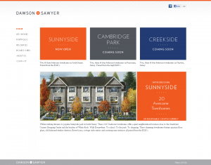 dawsonsawyer.ca | home page screenshot
