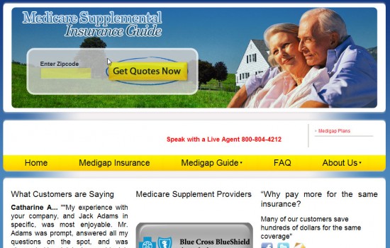 medicare supplemental insurance guide screenshot 1
