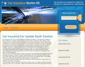 Auto insurance website