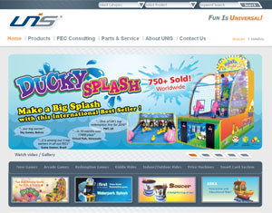 Unis Games Website design
