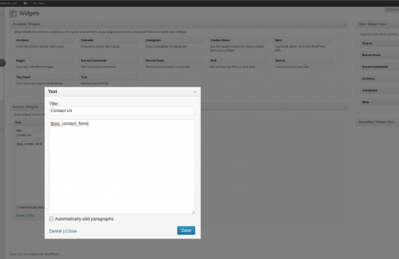 wordpress contact form plugin screenshot 3
