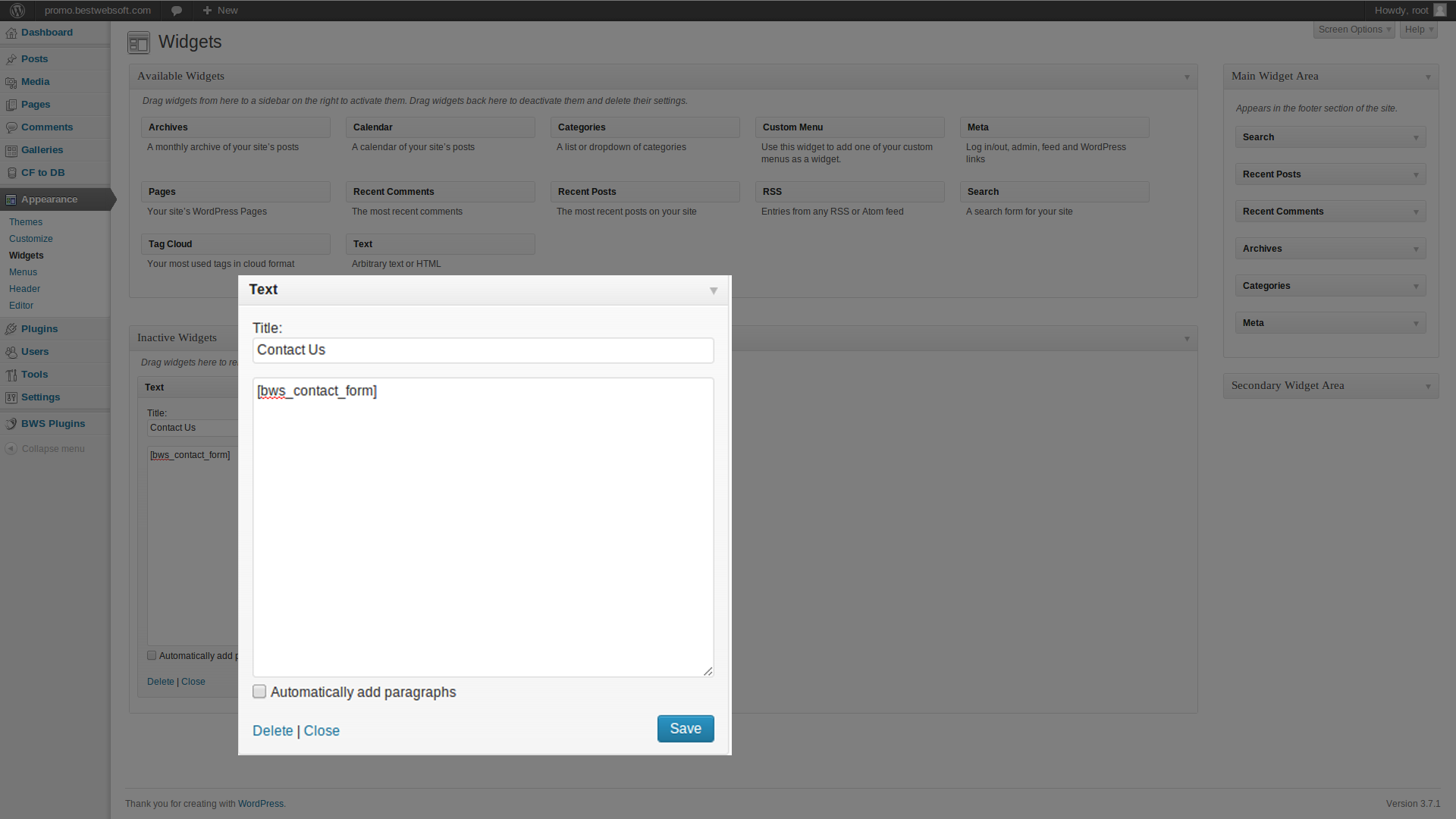 wordpress contact form plugin screenshot 4