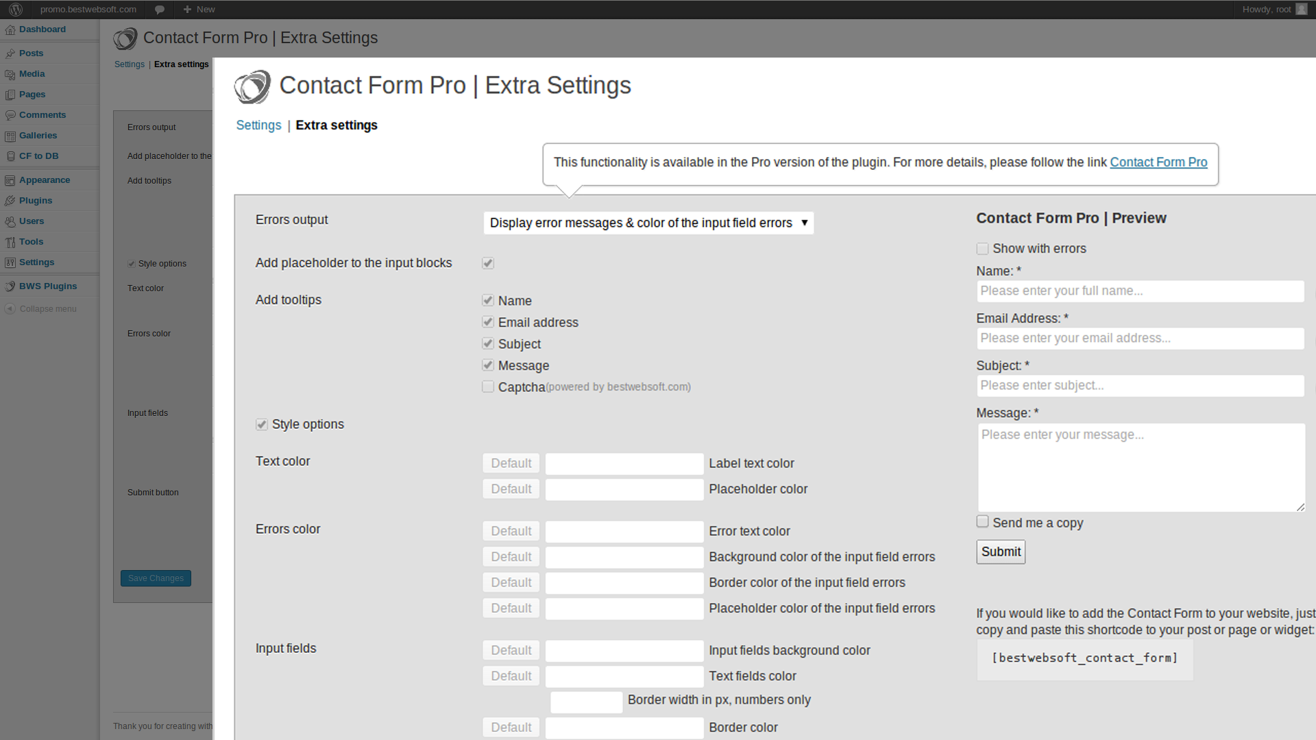 wordpress contact form plugin screenshot 5