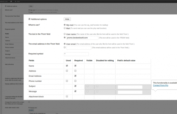 wordpress contact form plugin screenshot 5