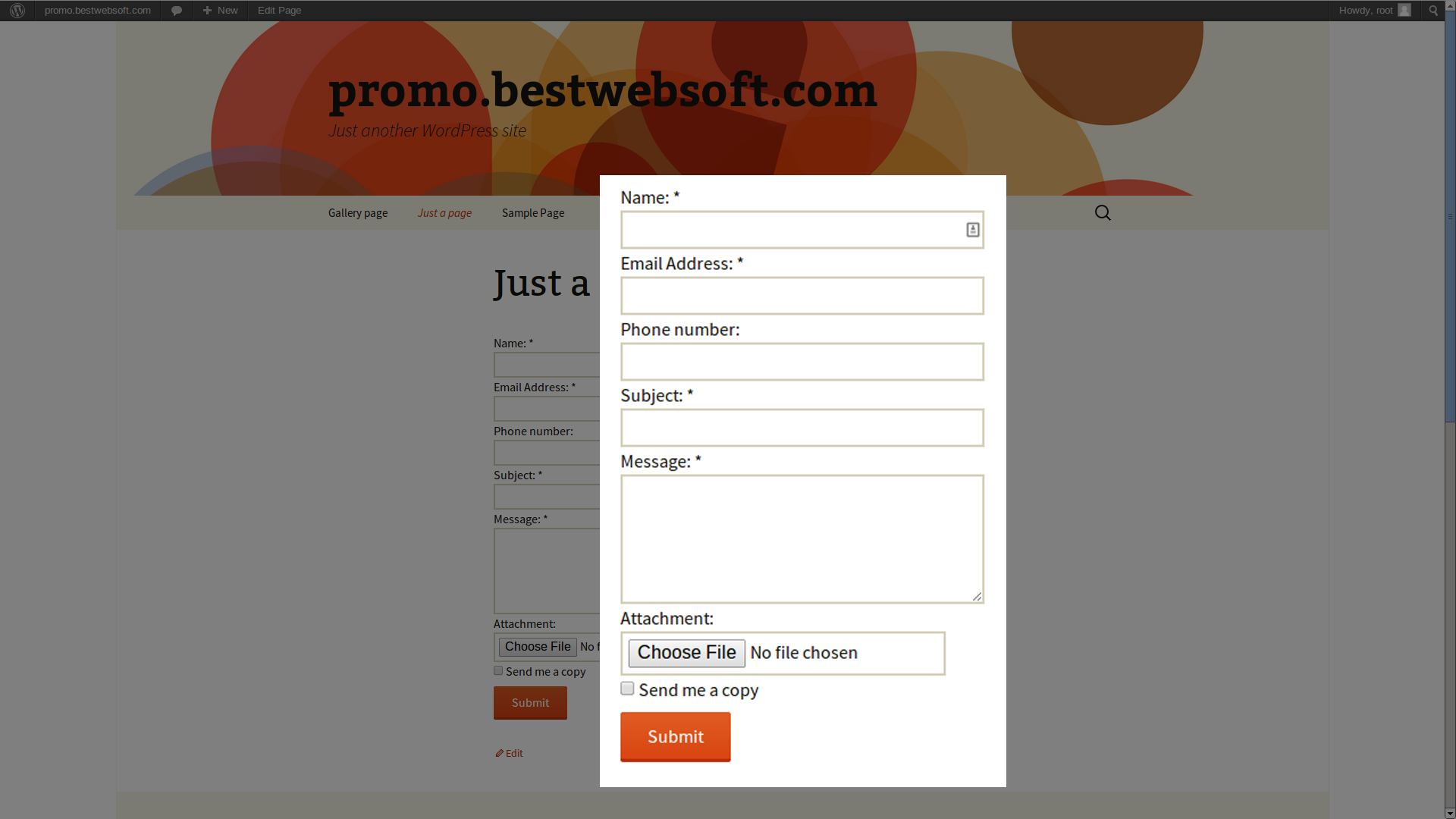 wordpress contact form plugin screenshot 7