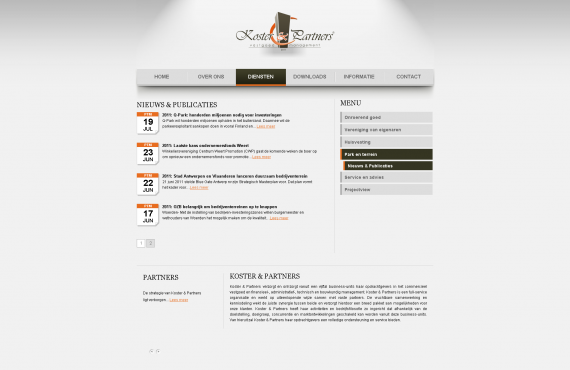 koster&partners site screenshot 4