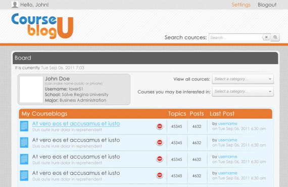 courseblogu website re-design screenshot 3