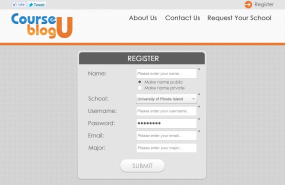 courseblogu website re-design screenshot 1