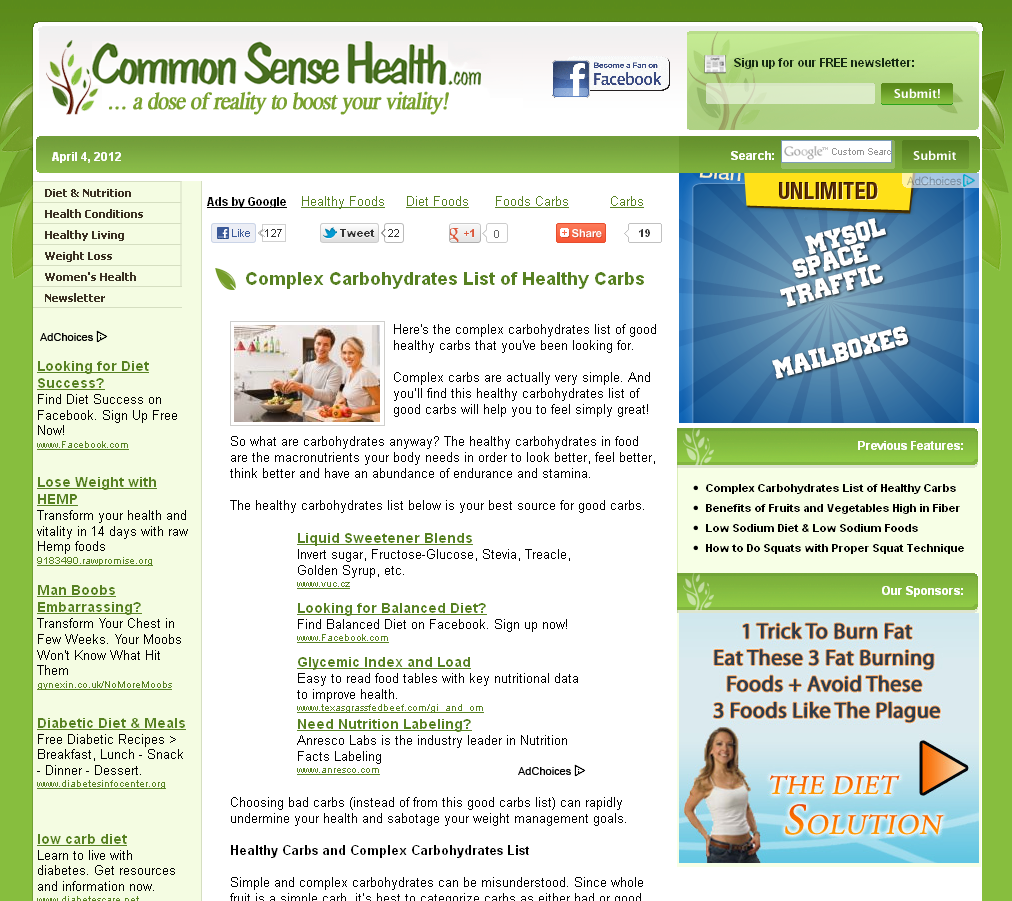health website customization screenshot 3