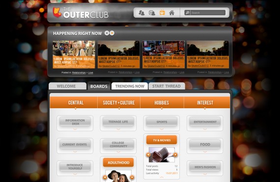 outerclub online community website graphic design screenshot 30