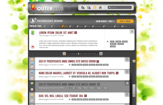 outerclub online community website graphic design screenshot 16