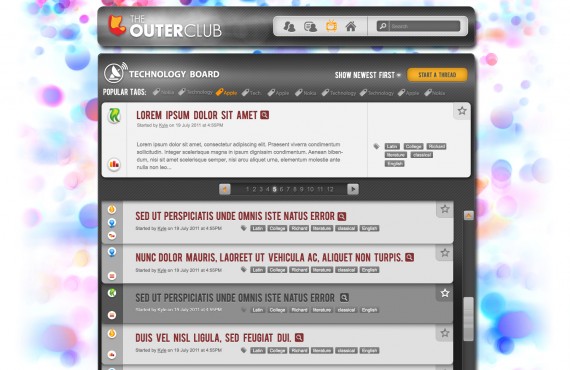 outerclub online community website graphic design screenshot 15