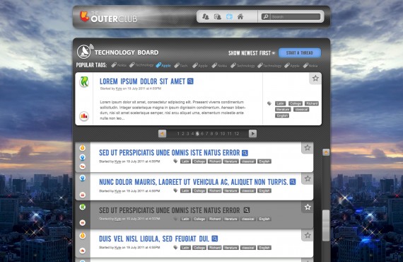 outerclub online community website graphic design screenshot 14