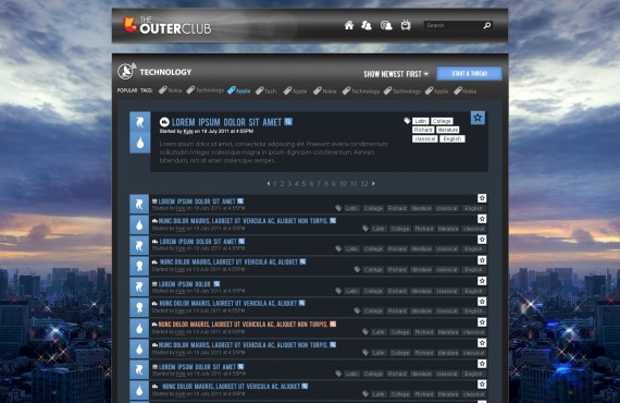 outerclub online community website graphic design screenshot 18
