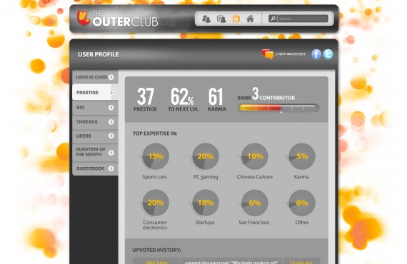 outerclub online community website graphic design screenshot 12