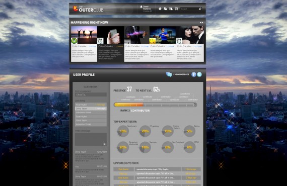 outerclub online community website graphic design screenshot 11