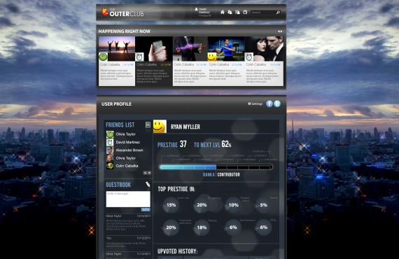 outerclub online community website graphic design screenshot 10