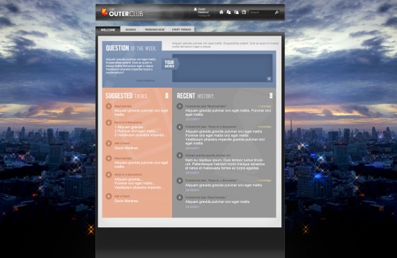 outerclub online community website graphic design screenshot 9