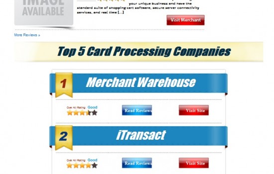 rate credit card processing wordpress customization project screenshot 2
