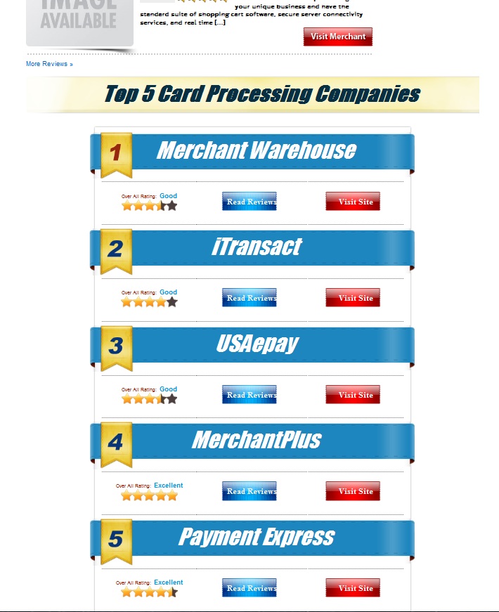 rate credit card processing wordpress customization project screenshot 3