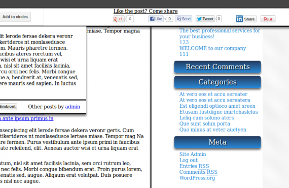 wordpress plugin screenshot 1