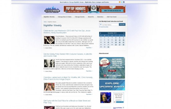 chicago nightlife guide project screenshot 1