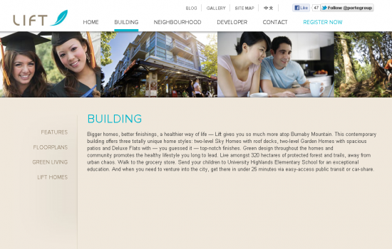 real estate website: psd to wordpress development screenshot 1