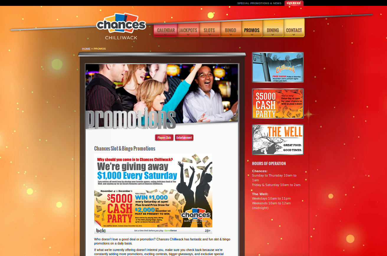 casino website. psd to wordpress development screenshot 5