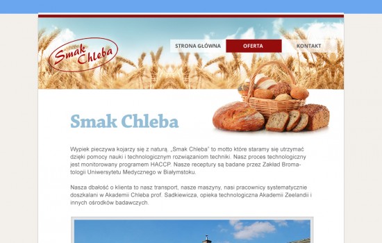 graphic design creation of the home pages for the bakery and shop screenshot 1