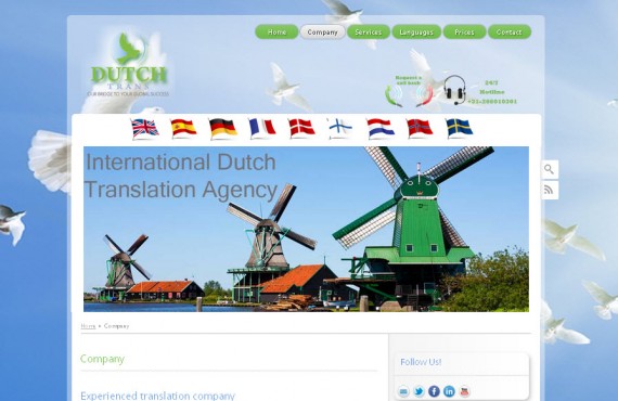 theme customization for professional translation agency screenshot 4