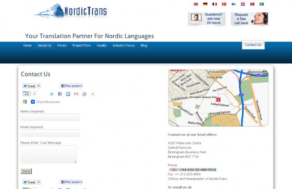 theme customization for international translation company screenshot 4