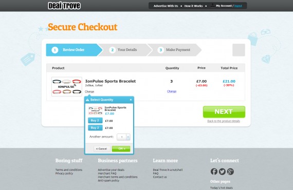 checkout process redesign screenshot 2