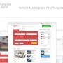 motor – vehicle marketplace psd template screenshot 1
