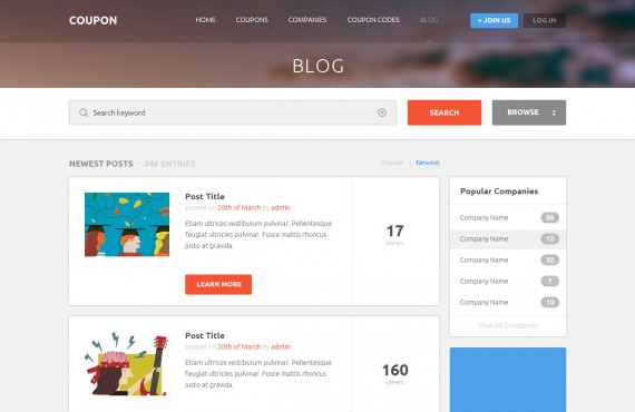 coupon – coupons and promo codes psd template screenshot 6