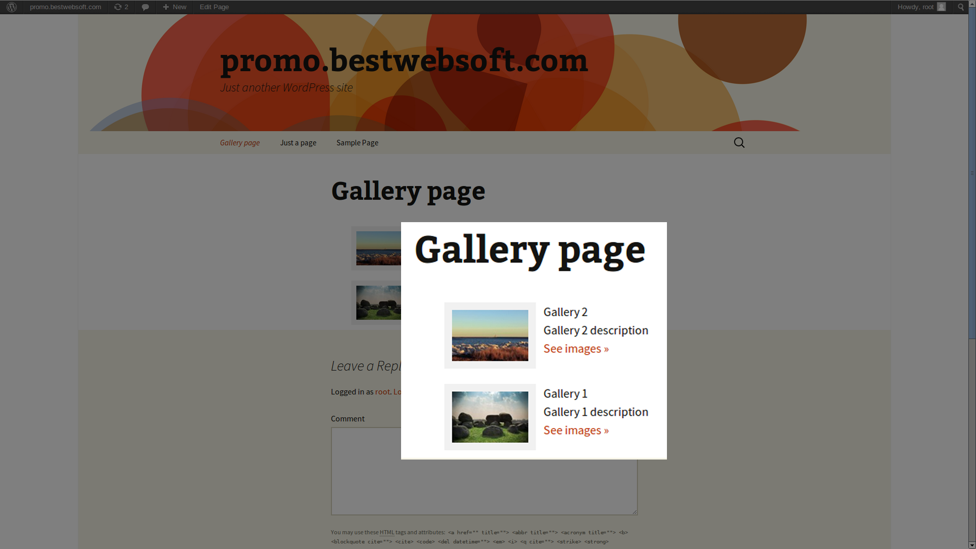 wordpress gallery plugin screenshot 3