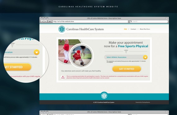 healthcare website design screenshot 1