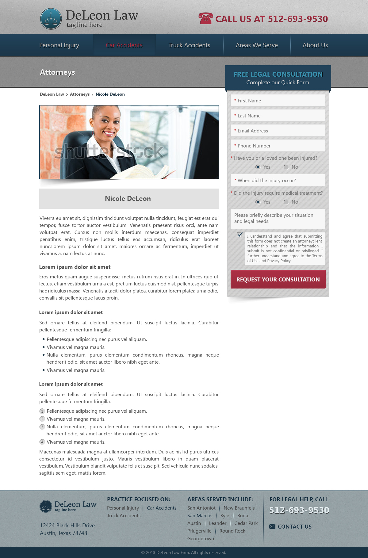 law firm website design screenshot 2