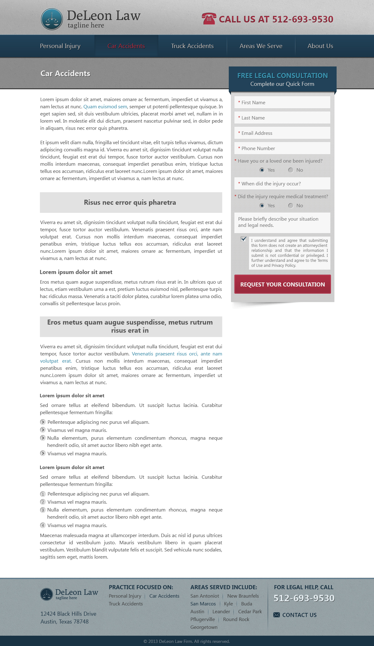 law firm website design screenshot 3