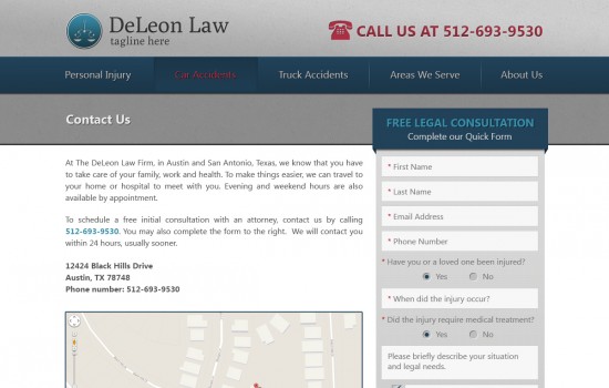 law firm website design screenshot 3