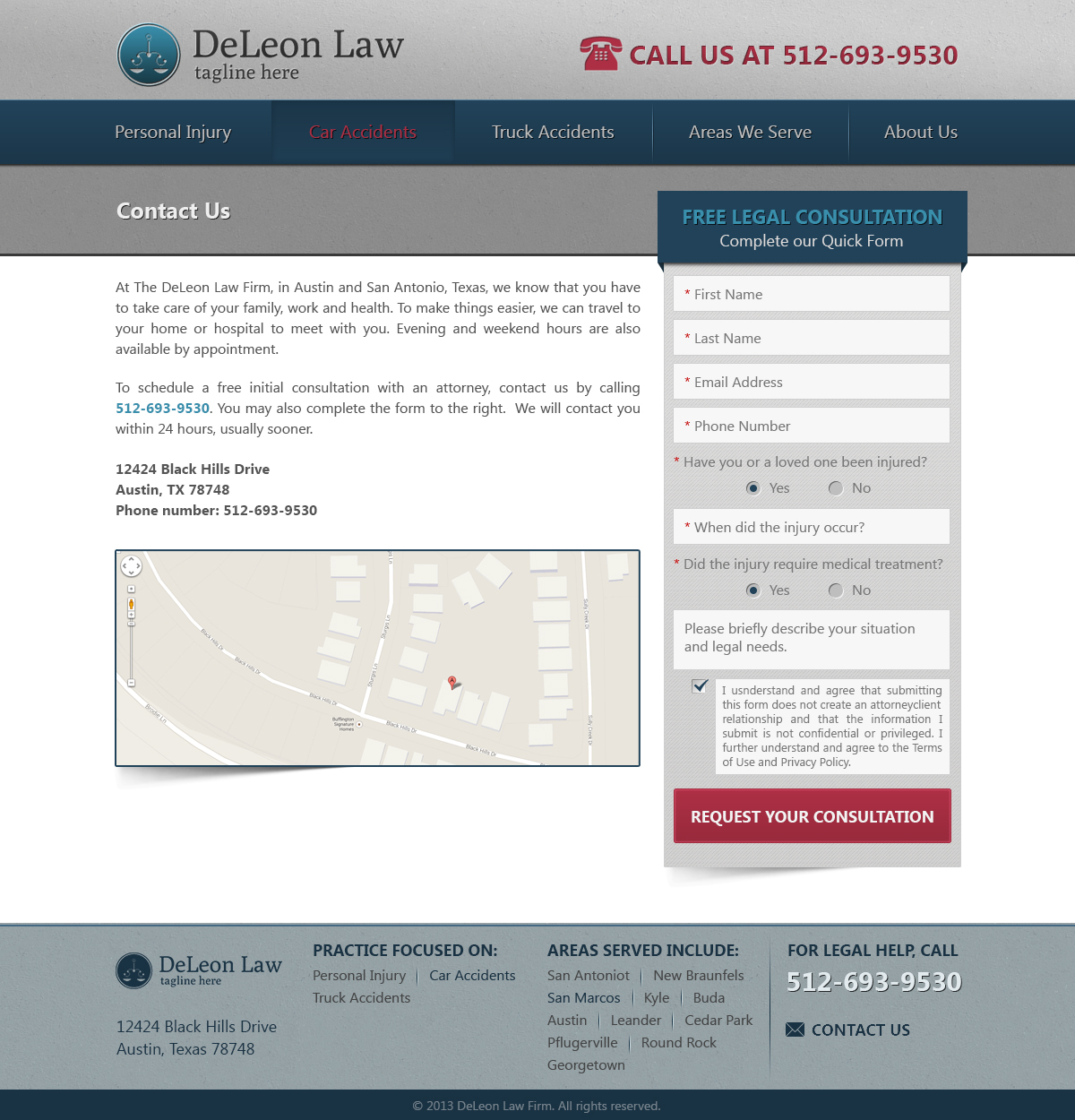 law firm website design screenshot 4