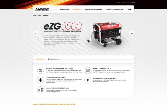 website design screenshot 2
