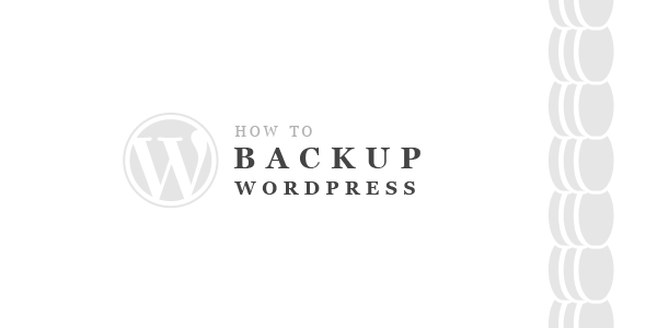 how to backup wordpress