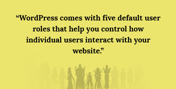 WordPress User Roles Essentials