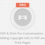 the pdf & print pro plugin customization – adding copyright info to pdf and print pages screenshot 1