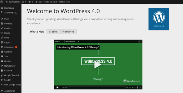 New features in WordPress 4.0