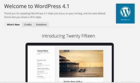 WordPress 2015 theme