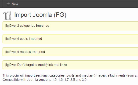 joomla-import-success