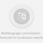 multilanguage plugin customization – shortcode for localization switcher screenshot 1