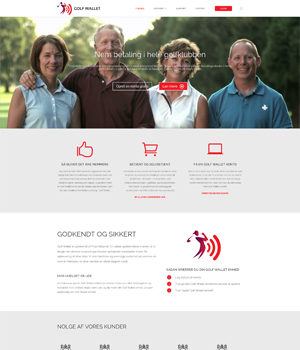golfwallet – wordpress design & development screenshot 1
